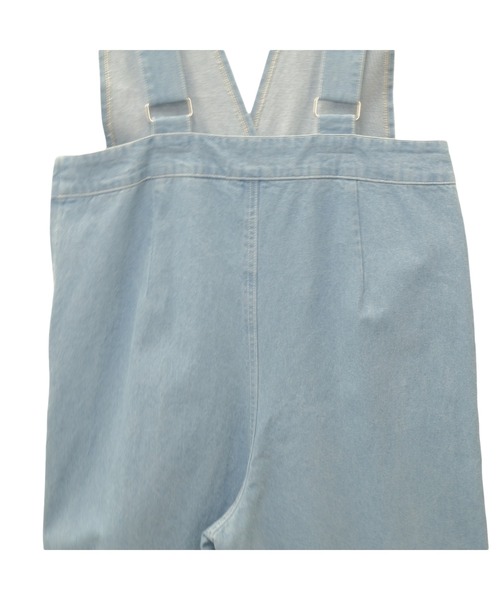 DOLLUPOOPS（ドールアップウップス）の「フリルデニムロンパース（サロペット/オーバーオール・レディース・ネイビー/サックスブルー・38）」の14枚目の写真