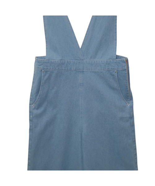 DOLLUPOOPS（ドールアップウップス）の「フリルデニムロンパース（サロペット/オーバーオール・レディース・ネイビー/サックスブルー・38）」の12枚目の写真