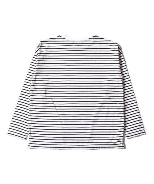 MINEDENIM（マインデニム）の「Border L/S Denim T-SH（Tシャツ/カットソー・メンズ・ホワイト/レッド・1/2/3）」の3枚目の写真