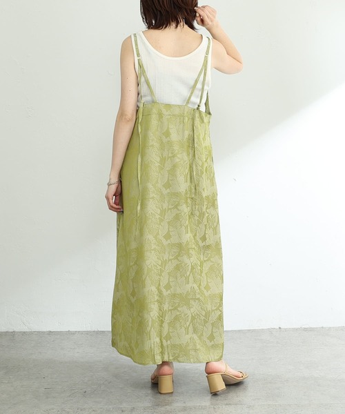新品COLLAGE GALLARDAGALANTE シックリーフワッシャワンピ COLLAGE GALLARDAGALANTE シックリーフワッシャーワンピース