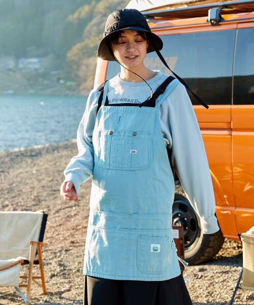 Lee(リー)の「Lee×VANLIFE SUPPLY BY FREAK'S STORE/リー×ヴァンライフサプライ バイ フリークスストア 別注 FIELD APRON(エプロン・メンズ・ネイビー/サックスブルー/イエロー・ONE SIZE)」の3枚目の写真