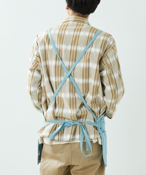 Lee(リー)の「Lee×VANLIFE SUPPLY BY FREAK'S STORE/リー×ヴァンライフサプライ バイ フリークスストア 別注 FIELD APRON(エプロン・メンズ・ネイビー/サックスブルー/イエロー・ONE SIZE)」の4枚目の写真
