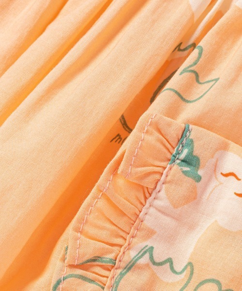 moimoln（モイモルン）の「【2点セット】マーメイド柄ノースリトップ&パンツ（Tシャツ/カットソー・キッズ・オレンジ・90cm/110cm/100cm/80ｃｍ）」の7枚目の写真