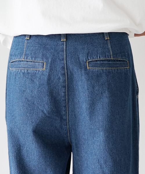 MinoriTY（マイノリティ）の「【MinoriTY】ロールアップワイドデニムパンツ バギーパンツ ストレートデニムパンツ ワイドパンツ メンズ オーバーサイズ スラックスデニム テーパードデニム バギーデニム ストレートパンツ（デニムパンツ・メンズ・インディゴブルー/ブルー/キナリ/ブラック/グレー・M/L/S）」の17枚目の写真