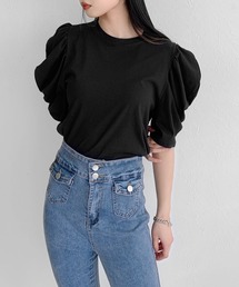 Short sleeve puff T-shirt / ショートスリーブパフTシャツ
