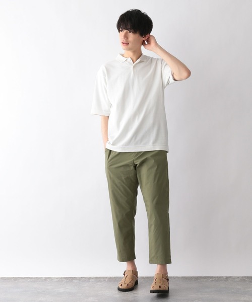 GLOBAL WORK(グローバルワーク)の「爽快リネンニットポロ/269534(その他トップス・メンズ・ネイビー/ホワイト・LARGE/MEDIUM)」の9枚目の写真