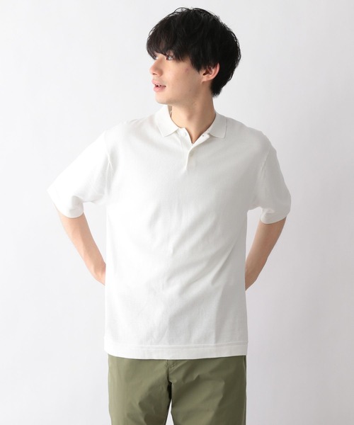 GLOBAL WORK(グローバルワーク)の「爽快リネンニットポロ/269534(その他トップス・メンズ・ネイビー/ホワイト・LARGE/MEDIUM)」の12枚目の写真