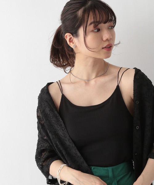 RAGEBLUE（レイジブルー）の「カップ付き/バックオープンキャミソール（キャミソール・レディース・ホワイト/ブラック/ピンク/キャメル/オフホワイト・FREE）」の4枚目の写真