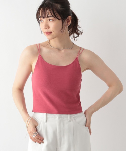 RAGEBLUE（レイジブルー）の「カップ付き/バックオープンキャミソール（キャミソール・レディース・ホワイト/ブラック/ピンク/キャメル/オフホワイト・FREE）」の7枚目の写真