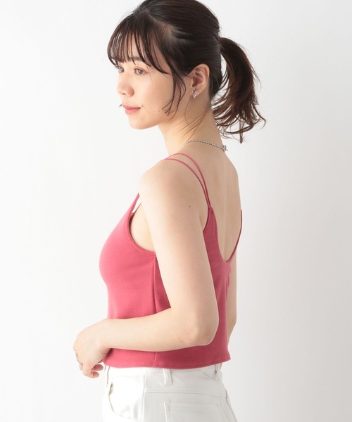 RAGEBLUE（レイジブルー）の「カップ付き/バックオープンキャミソール（キャミソール・レディース・ホワイト/ブラック/ピンク/キャメル/オフホワイト・FREE）」の19枚目の写真