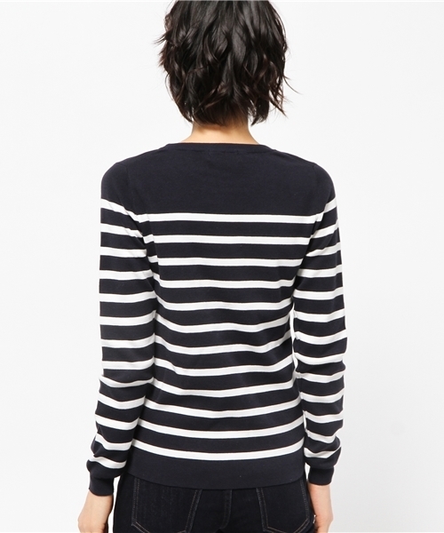 RIVE DROITE（リヴドロワ）の「コットン総針KN（ニット/セーター・レディース・アイボリー/グレー/ネイビー/オフホワイト・FREE）」の7枚目の写真