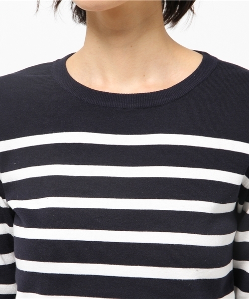 RIVE DROITE（リヴドロワ）の「コットン総針KN（ニット/セーター・レディース・アイボリー/グレー/ネイビー/オフホワイト・FREE）」の8枚目の写真