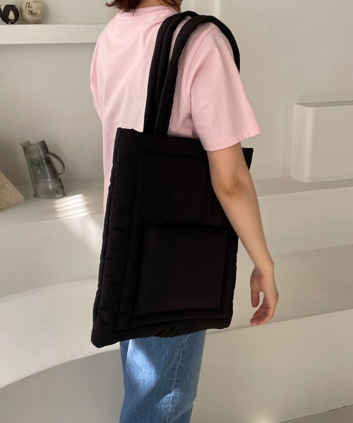 LOWRYS FARM（ローリーズファーム）の「ナカワタトートＢＡＧ　122768（ショルダーバッグ・レディース・ブラック/ピンク・FREE）」の3枚目の写真