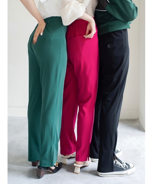 JUMELLE（ジュメロ）の「ストレッチカラーパンツ（スラックス・レディース・ブラック/グリーン/ピンク・SMALL/MEDIUM）」の18枚目の写真