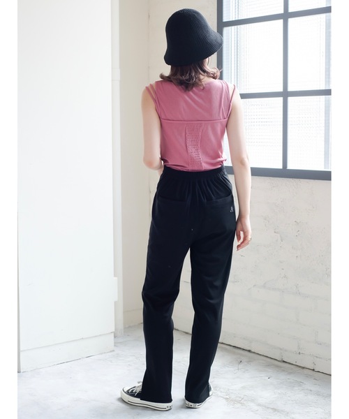 JUMELLE（ジュメロ）の「ストレッチカラーパンツ（スラックス・レディース・ブラック/グリーン/ピンク・SMALL/MEDIUM）」の9枚目の写真