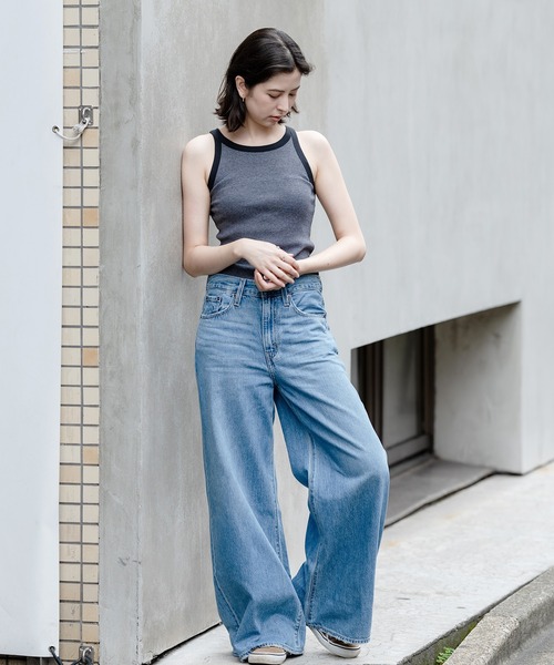 Levi's(リーバイス)の「Levi's/リーバイス RACER タンクトップ CARAWAY CAVIAR(タンクトップ・レディース・マルチ・S/M/XS)」の15枚目の写真