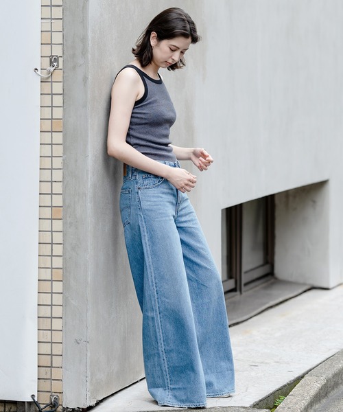 Levi's(リーバイス)の「Levi's/リーバイス RACER タンクトップ CARAWAY CAVIAR(タンクトップ・レディース・マルチ・S/M/XS)」の14枚目の写真