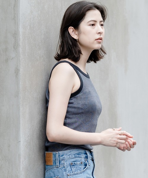 Levi's(リーバイス)の「Levi's/リーバイス RACER タンクトップ CARAWAY CAVIAR(タンクトップ・レディース・マルチ・S/M/XS)」の17枚目の写真