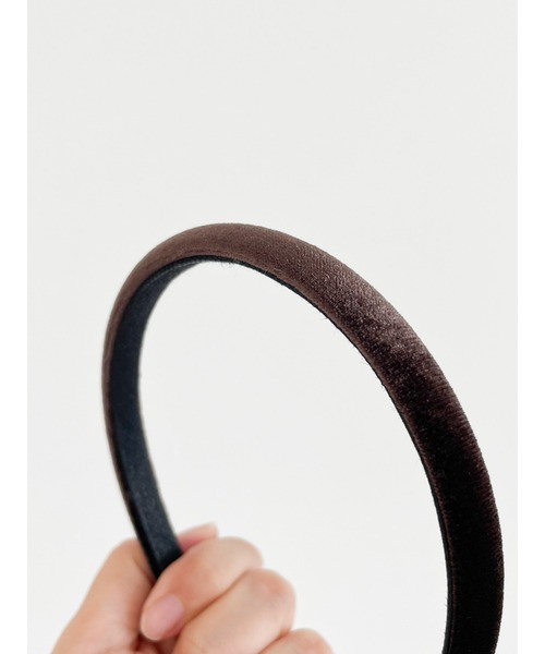 SLURR（スラ―）の「ベロアカチューシャ（カチューシャ・レディース・ブラック/ダークブラウン・FREE）」の6枚目の写真