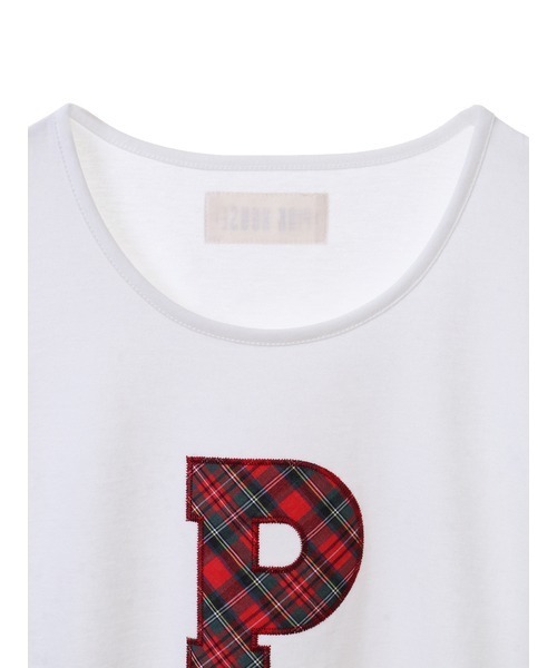 PINK HOUSE(ピンクハウス)の「Pロゴアップリケ付きカットソー(Tシャツ/カットソー・レディース・ネイビー/レッド/オフホワイト/ブラック・MEDIUM/LARGE)」の16枚目の写真