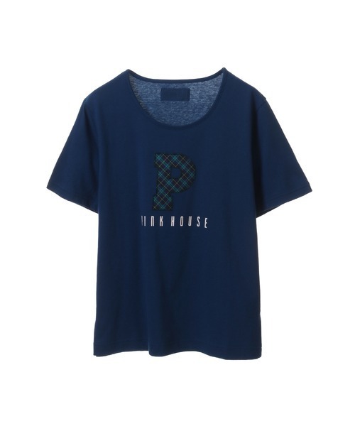 PINK HOUSE(ピンクハウス)の「Pロゴアップリケ付きカットソー(Tシャツ/カットソー・レディース・ネイビー/レッド/オフホワイト/ブラック・MEDIUM/LARGE)」の8枚目の写真