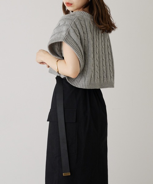 Plage モヘアニットベストショート丈 bdg47003.jpg