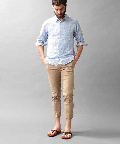 BEAUTY&YOUTH UNITED ARROWS（ビューティーアンドユースユナイテッドアローズ）の「BY AMF ノープリーツ アンクルパンツ◆（その他パンツ・メンズ・ホワイト/ベージュ/ネイビー・SMALL/MEDIUM/LARGE/X-LARGE）」の6枚目の写真