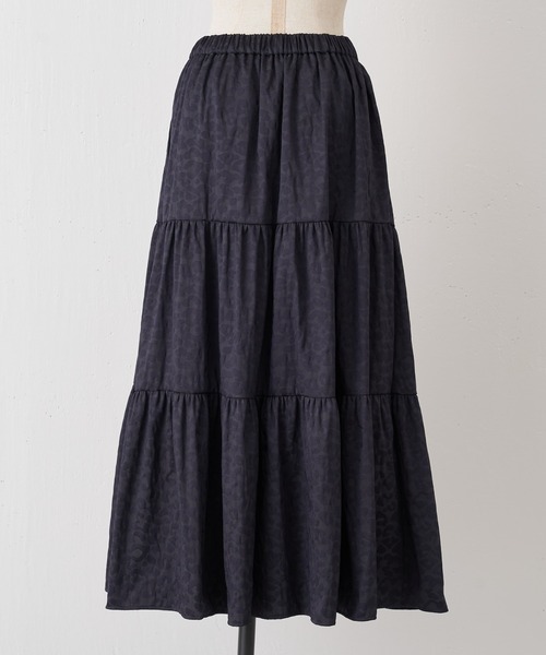 BEARDSLEY ビアズリー レオパードティアードスカート