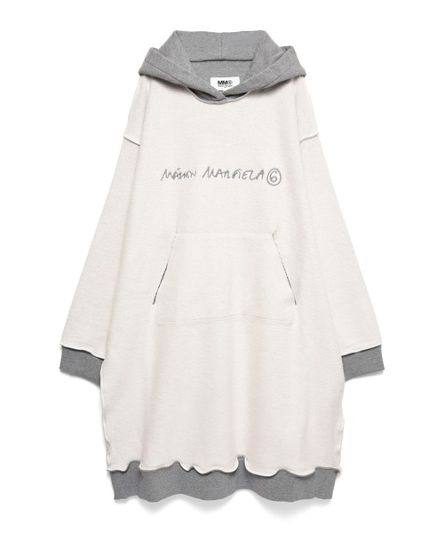 TATRAS(タトラス)の「MM6 Maison Margiela (エムエムシックス メゾンマルジェラ)Jersey LONG HOODIE(パーカー・レディース・グレー・S)」の1枚目の写真