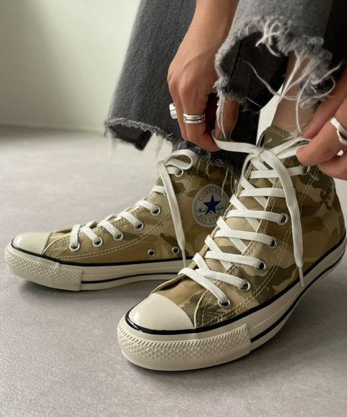 CIAOPANIC（チャオパニック）の「【CONVERSE/コンバース】オールスター US DPMカモ HI（ブーツ・レディース・ベージュ/オリーブ・24cm/24.5cm/23.5cm）」の2枚目の写真