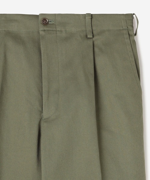 Morris & Sons(モリスアンドサンズ)の「MORRIS & SONS | コットン 1プリーツテーパードパンツ MEN(スラックス・メンズ・ブラック/ベージュ/カーキ/グレー・1/2/3)」の11枚目の写真