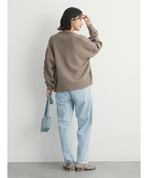 Green　Parks（グリーンパークス）の「・ELENCARE DUE ダメージセミワイドデニム（デニムパンツ・レディース・サックスブルー/ブルー・M/L）」の16枚目の写真