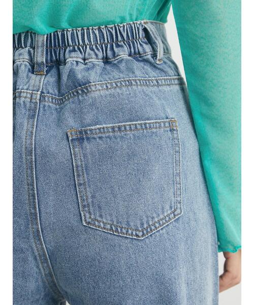 Green　Parks（グリーンパークス）の「・ELENCARE DUE ダメージセミワイドデニム（デニムパンツ・レディース・サックスブルー/ブルー・M/L）」の17枚目の写真