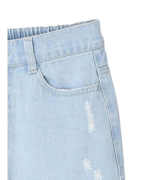 Green　Parks（グリーンパークス）の「・ELENCARE DUE ダメージセミワイドデニム（デニムパンツ・レディース・サックスブルー/ブルー・M/L）」の14枚目の写真