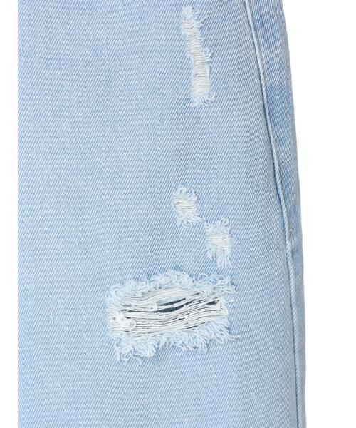 Green　Parks（グリーンパークス）の「・ELENCARE DUE ダメージセミワイドデニム（デニムパンツ・レディース・サックスブルー/ブルー・M/L）」の11枚目の写真