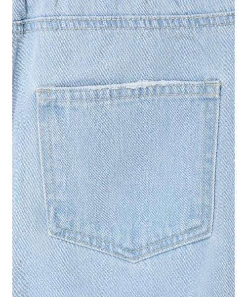 Green　Parks（グリーンパークス）の「・ELENCARE DUE ダメージセミワイドデニム（デニムパンツ・レディース・サックスブルー/ブルー・M/L）」の5枚目の写真