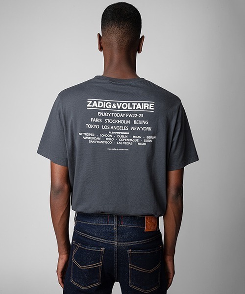 ZADIG&VOLTAIRE(ザディグ エ ヴォルテール)の「TED HC PHOTOPRINT CONCERT(Tシャツ/カットソー・メンズ・ダークグレー・S/M/XS/L)」の2枚目の写真