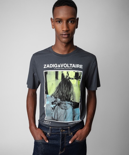 ZADIG&VOLTAIRE(ザディグ エ ヴォルテール)の「TED HC PHOTOPRINT CONCERT(Tシャツ/カットソー・メンズ・ダークグレー・S/M/XS/L)」の6枚目の写真