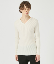 5351 POUR LES HOMMES | 【定番人気】ホールガーメントVネックニット(ニット/セーター)
