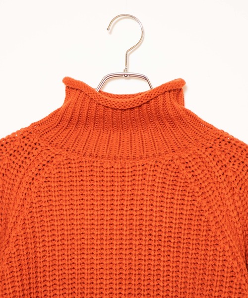 WEGO（ウィゴー）の「WEGO/チャンキータートルBIGセーター（ニット/セーター・レディース・イエロー/ブラック/オレンジ/ライトブラウン/ホワイト・FREE）」の20枚目の写真