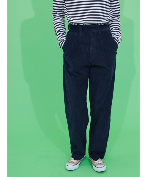 AMERICAN HOLIC(アメリカンホリック)の「コーデュロイワイドパンツ(その他パンツ・レディース・ベージュ/ネイビー/グリーン/アイボリー・S/M/L/XS)」の9枚目の写真