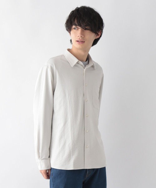 GLOBAL WORK(グローバルワーク)の「KEEP EASYシャツ/295599(シャツ/ブラウス・メンズ・ライトグレー/ネイビー/ホワイト系その他2・SMALL/MEDIUM/LARGE)」の4枚目の写真