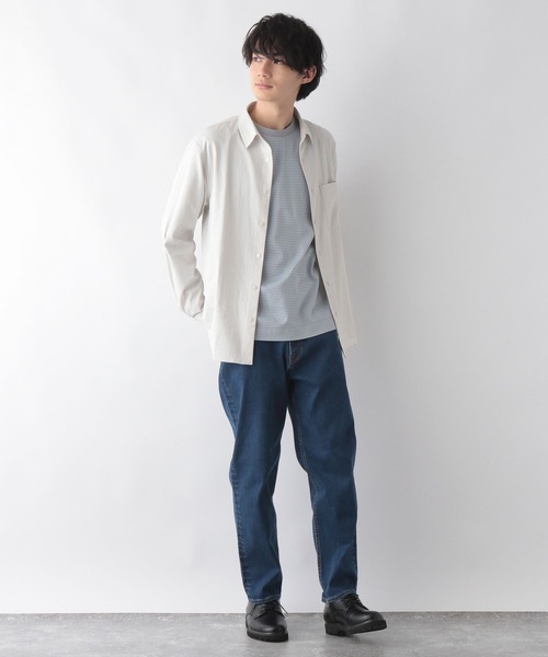 GLOBAL WORK(グローバルワーク)の「KEEP EASYシャツ/295599(シャツ/ブラウス・メンズ・ライトグレー/ネイビー/ホワイト系その他2・SMALL/MEDIUM/LARGE)」の5枚目の写真