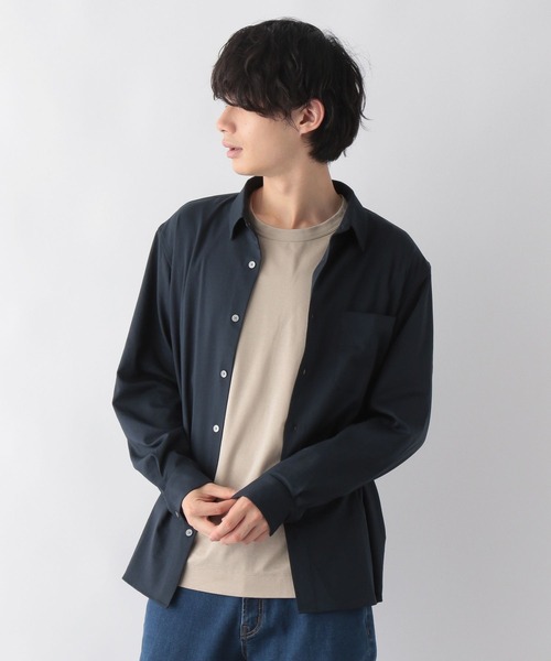 GLOBAL WORK(グローバルワーク)の「KEEP EASYシャツ/295599(シャツ/ブラウス・メンズ・ライトグレー/ネイビー/ホワイト系その他2・SMALL/MEDIUM/LARGE)」の7枚目の写真