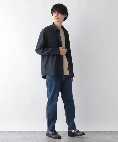 GLOBAL WORK(グローバルワーク)の「KEEP EASYシャツ/295599(シャツ/ブラウス・メンズ・ライトグレー/ネイビー/ホワイト系その他2・SMALL/MEDIUM/LARGE)」の8枚目の写真