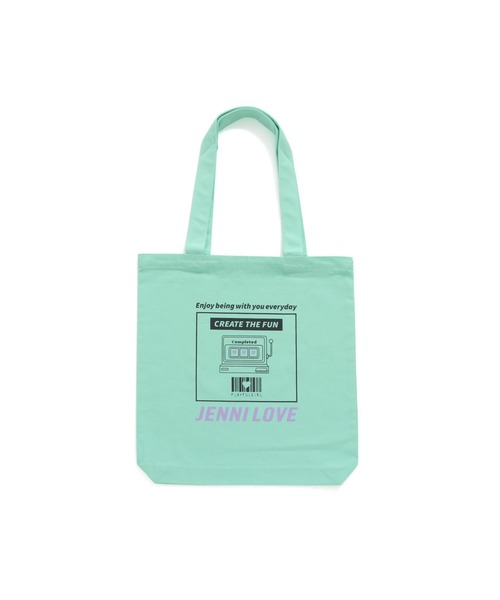 JENNI love（ジェニィラブ）の「デイリートートバッグ（トートバッグ・キッズ・ブラック/ラベンダー/イエロー/ミント・F）」の3枚目の写真