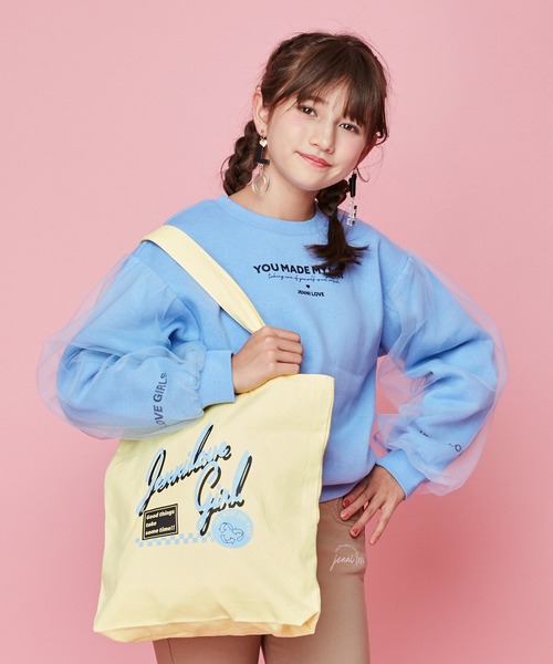 JENNI love（ジェニィラブ）の「デイリートートバッグ（トートバッグ・キッズ・ブラック/ラベンダー/イエロー/ミント・F）」の11枚目の写真