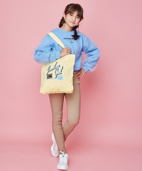JENNI love（ジェニィラブ）の「デイリートートバッグ（トートバッグ・キッズ・ブラック/ラベンダー/イエロー/ミント・F）」の12枚目の写真