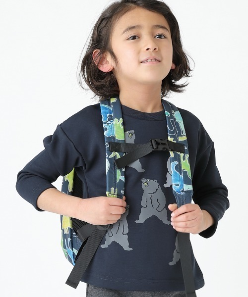 HAKKA KIDS（ハッカキッズ）の「オリジナルダイナソープリントリュック（バックパック/リュック・キッズ・ブラック/グレー/ネイビー・M）」の13枚目の写真