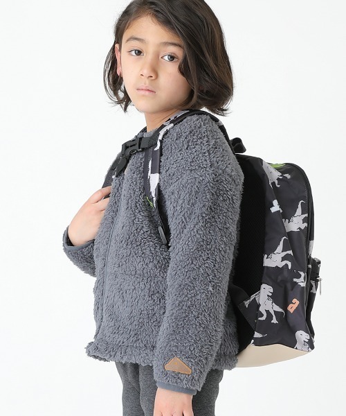 HAKKA KIDS（ハッカキッズ）の「オリジナルダイナソープリントリュック（バックパック/リュック・キッズ・ブラック/グレー/ネイビー・M）」の6枚目の写真